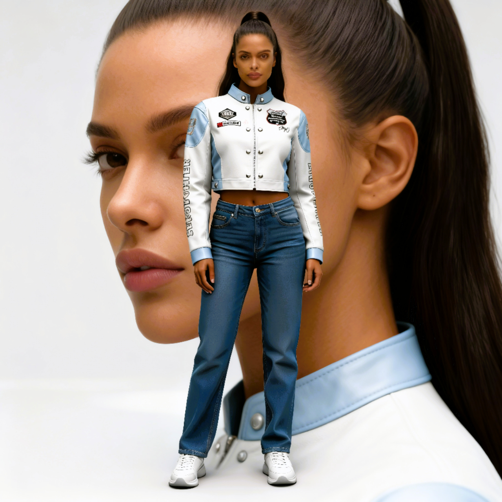 Jaqueta blusa de frio feminina de couro estampado jaquetinha feminina inverno passeio moto