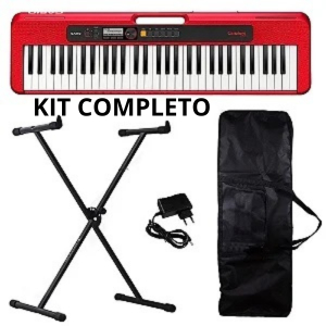 Kit Teclado Musical Casio Cts 200 + CAPA + SUPORTE  X