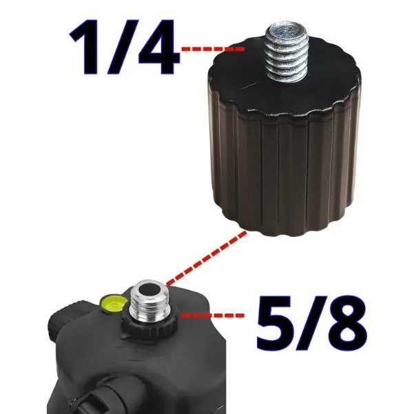 Adaptador Para Tripé 5/8 Para 1/4 Nível A Laser Câmeras
