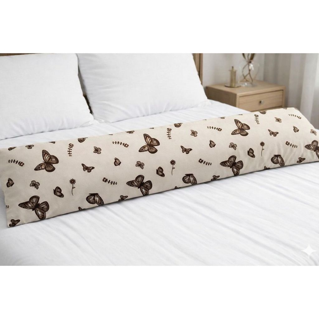 1 Capa de Xuxão Com Zíper Percal 200 Fios 100% Algodão Tecido Macio e Frio Tamanho 1,40x0,45 em Oferta na Shopee