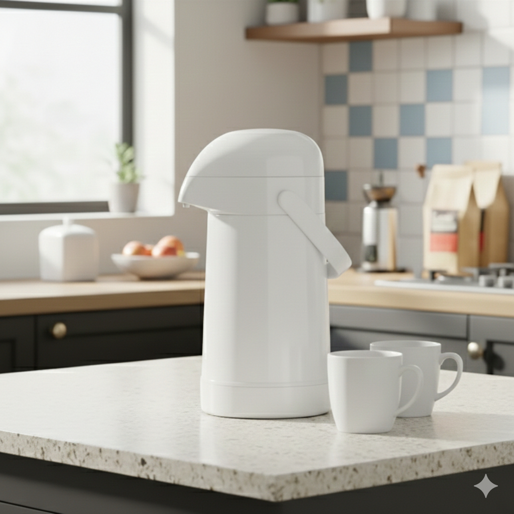 Garrafa Térmica Termolar 500ml Kit Higiene Bebê Pressão Água Quente Pump K038