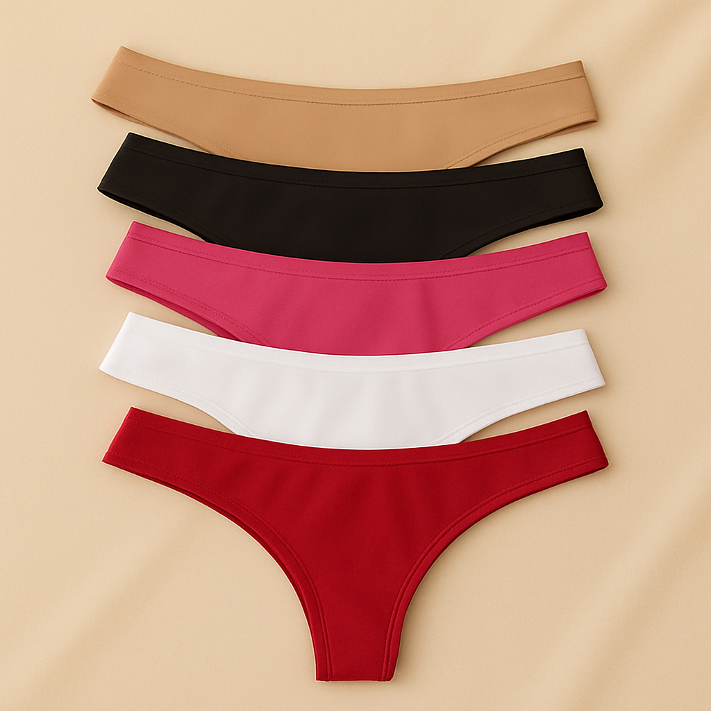 5 Calcinhas kit Tanga Fio Duplo Micro Levanta bum bum Não marca roupa