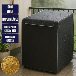 Capa para Máquina Impermeável com Ziper Grossa Korino Electrolux Brastemp Consul de lavar roupa kg em Oferta na Shopee