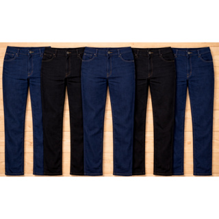 Calça Jeans Masculina Kit 5 Plus Size Elastano Dia a Dia Ideal para Trabalho em Oferta na Shopee