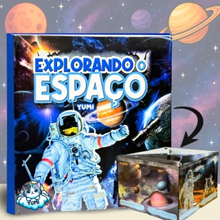 Livro Interativo Gigante Em 3D Espaço Planetas | Curiosidades Carrossel 360 Colecionável | Capa Dura Premium em Oferta na Shopee