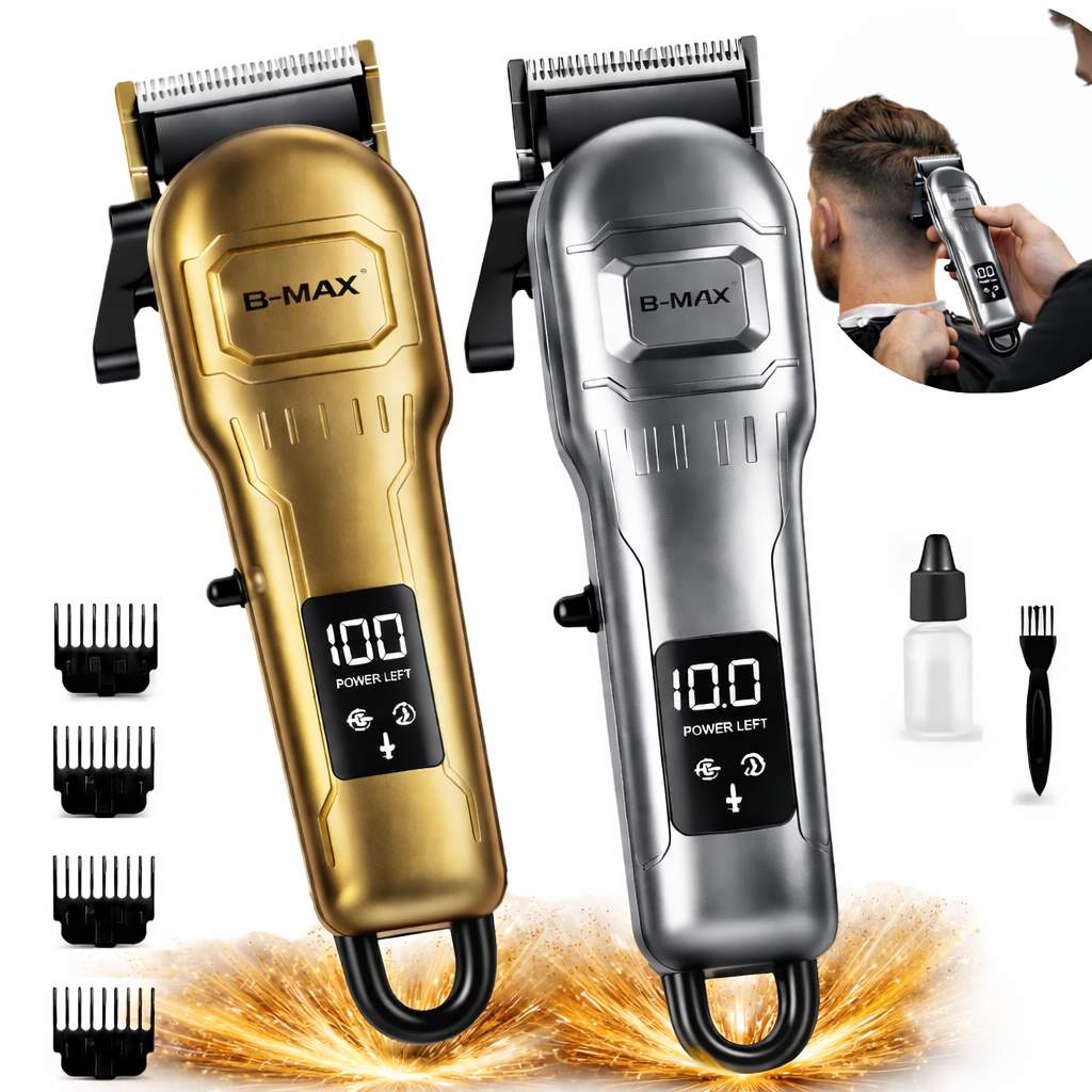 Maquina de Cortar Cabelo Acabamento barba Aço Inoxidável Profissional Masculina