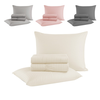 Jogo de Cama Casal com 4 Peças Micropercal Acetinado BF Colchões em Oferta na Shopee