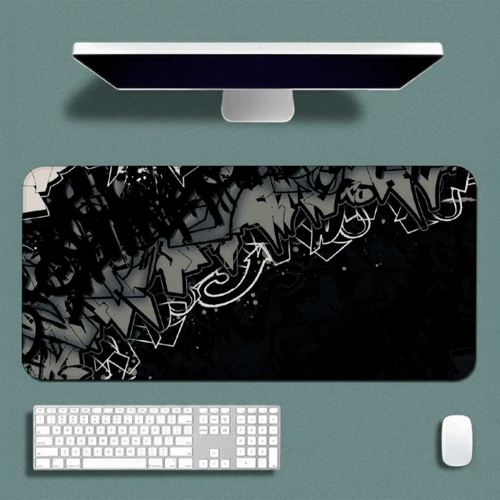 MousePad Speed Gamer Antiderrapante Bordas Costuradas Confortavel Liso Com Estampa Abstrata Com Diversos Tamanhos — imagem 2 de 2