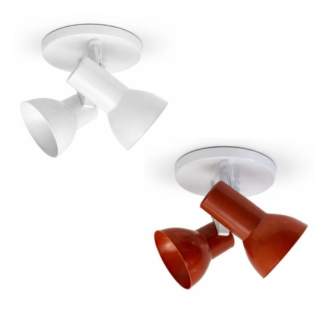 Spot Duplo para Teto Ajustável 4 Cores Bivolt 110/220v