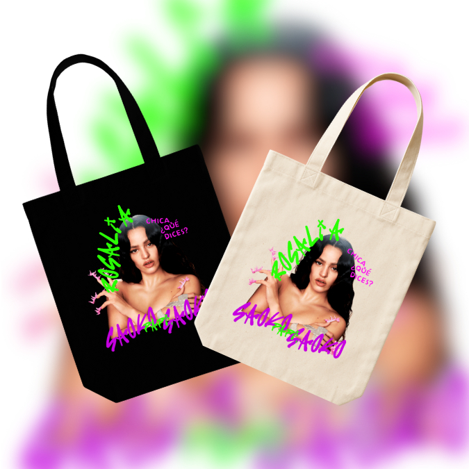 Ecobag Da Cantora Rosalía Vila Tobella Spanish l Música Internacional 100% Algodão Cru