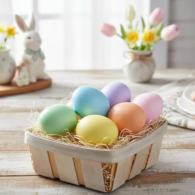 12 ovos de coelho da pascoa decorativo colorido decoração PASCOA EM CERAMICA em Oferta na Shopee