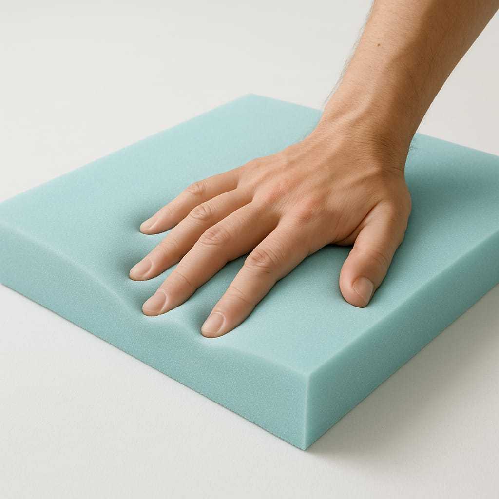 Espuma Densidade 33 Selada Continua Varias Medidas Resistente e Confortavel Sob Medida Sofa Poltrona Puff