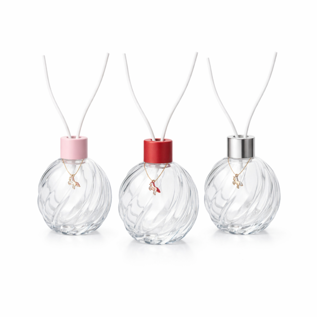 Kit Unicórnio Difusor de Ambiente Vidro 280ml 2 Varetas Aromatizador Elegante para Casa e Escritório