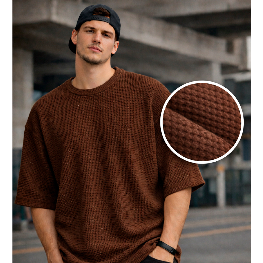 Camiseta Oversized Casual Básica Lisa Reta Texturizada em Oferta na Shopee