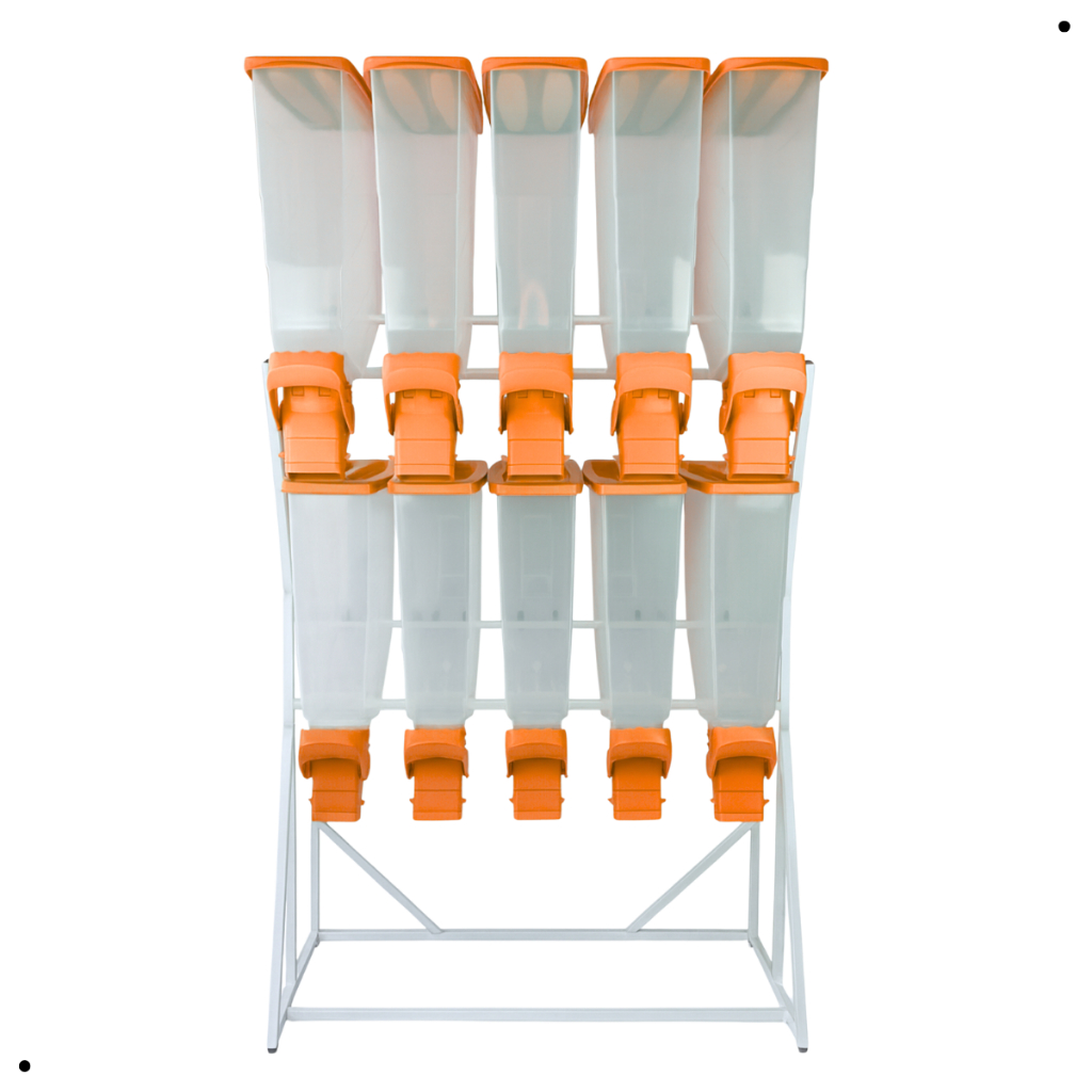 Armazenador Porta Ração Slim  Expositor Dispenser Durabox Cães Cereais Grãos Durapets em Oferta na Shopee