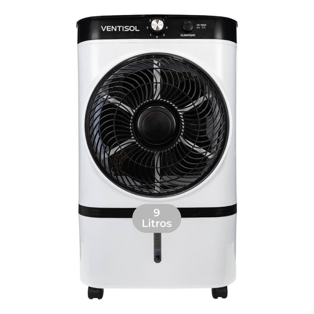 Climatizador Umidificador de Ar 220v 65w Portátil VENTISOL 9L CLI09 3 Velocidades Silencioso