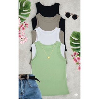 Kit 4 Regata Canelada Feminina Blusinha Básica Ribana Premium em Oferta na Shopee