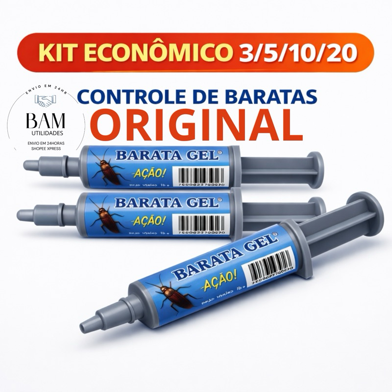 KIT 3/5/10/20 Barata Gel 10g Elimina Barata Francesinha e Americana em Oferta na Shopee