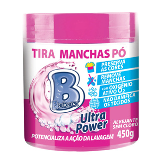 Alvejante Roupas Em Pó Sem Cloro Tira Manchas Barbarex 450g em Oferta na Shopee