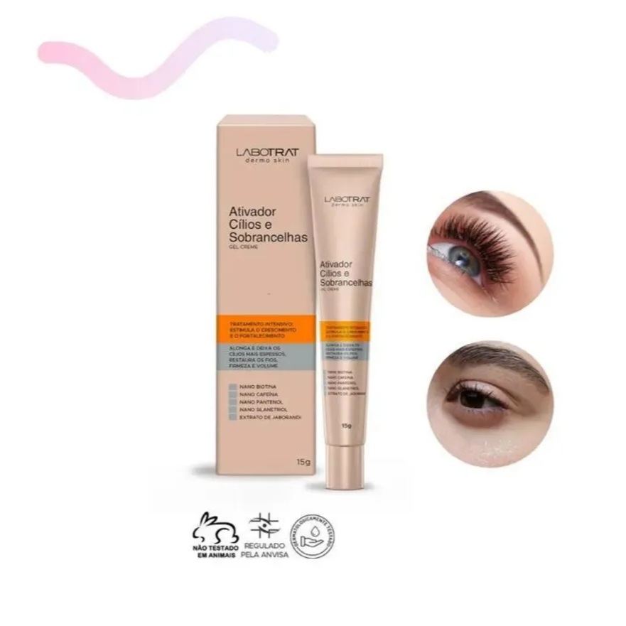 Ativador de Cílios e Sobrancelhas Crescimento e Fortalecimento Labotrat Dermo Skin