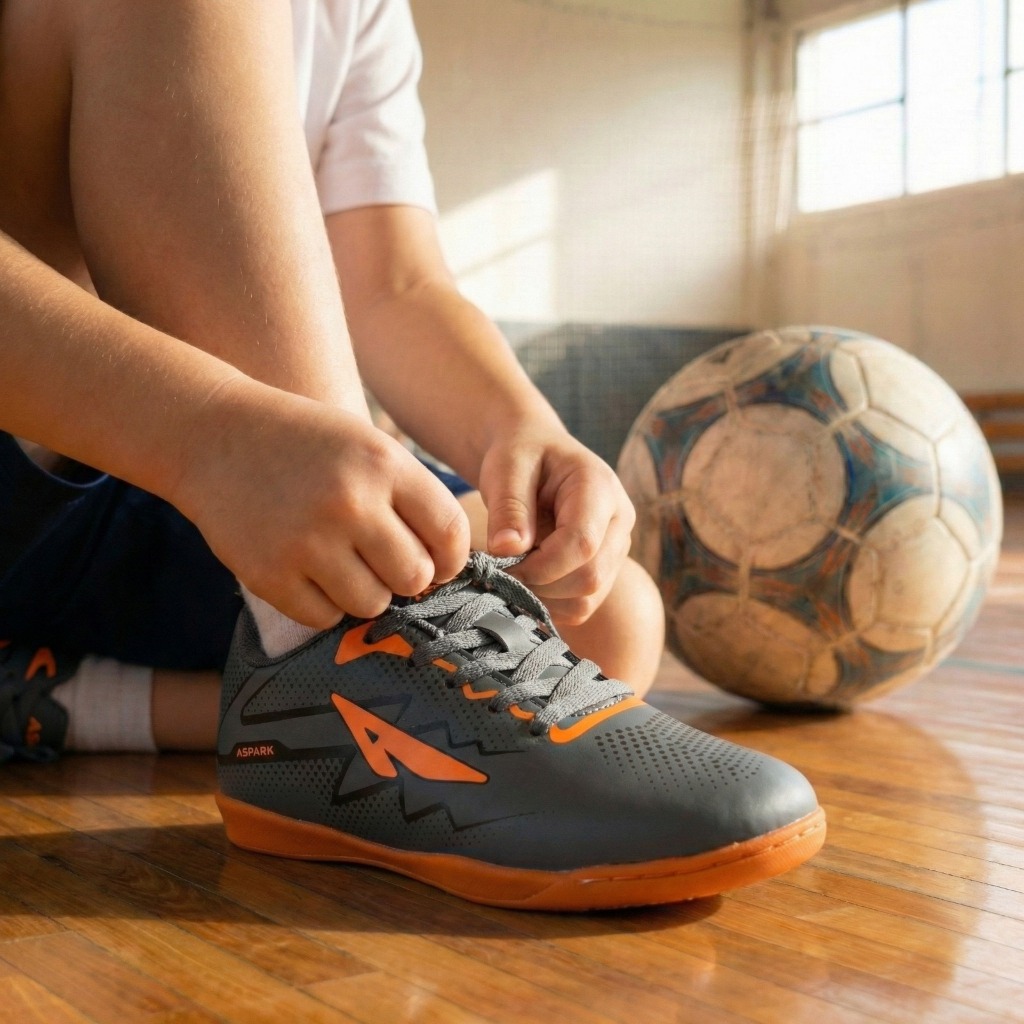 Calçado Infantil de Futsal para Quadra Lisa Confortável e Resistente