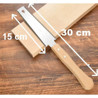Serrote Japonês - Serra manual dupla face com lâmina flexível (15 cm) para corte nivelado , Ferramenta para marceneiro