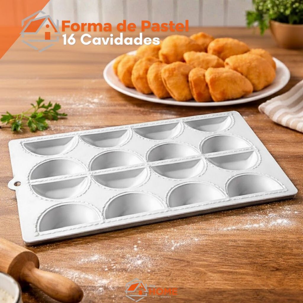 Forma Molde Plástico Para Massa Pastel Empanada Risole 16 Cavidades