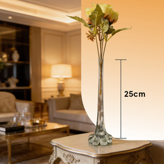 Vaso Solitário Decoração Tulipa Decorativo Para Casamento Festas 25cm