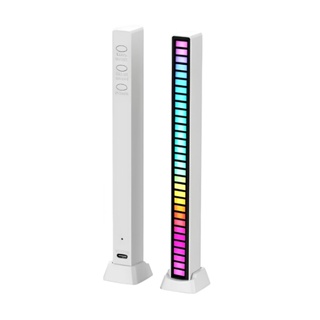 Barra De Led Rítmica Luz Musical Indução Som Atmosfera Rgb Music Levels Luzes em Oferta na Shopee
