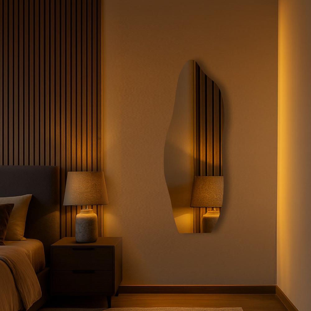 Espelho Orgânico Flame 115cm 110cm 90cm 80cm Pinterest Polido Lapidado Quarto Sala Salão L...