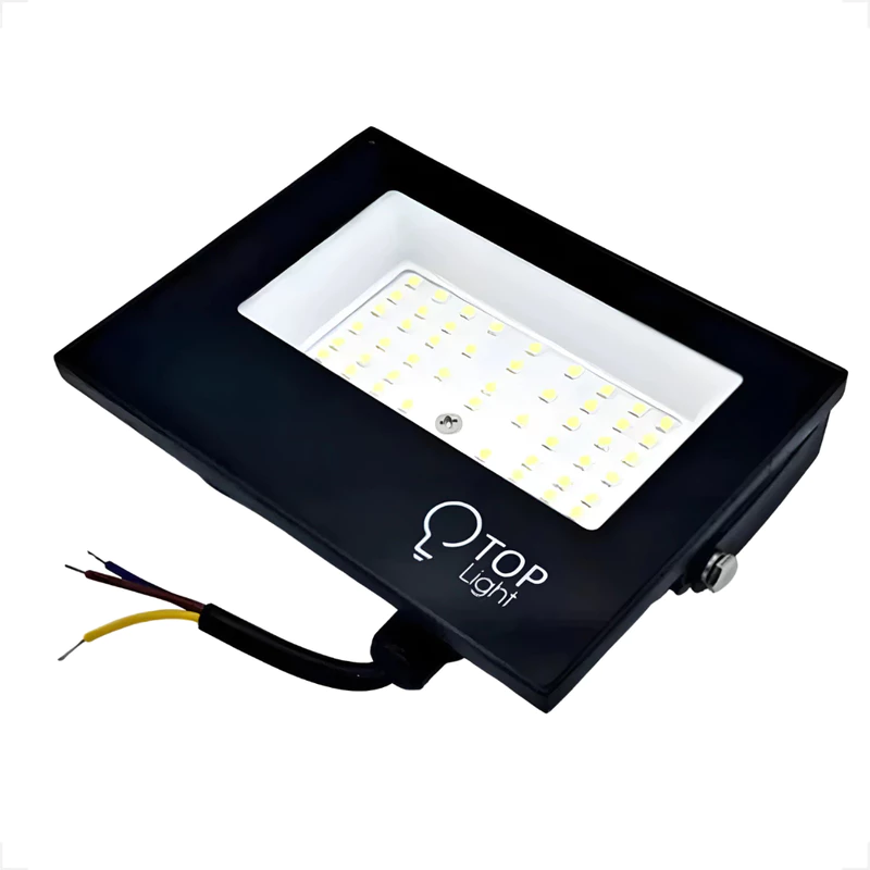 Refletor LED Slim 100W Branco Frio 6500K Bivolt à Prova D'Água Kit 2 — foto 4
