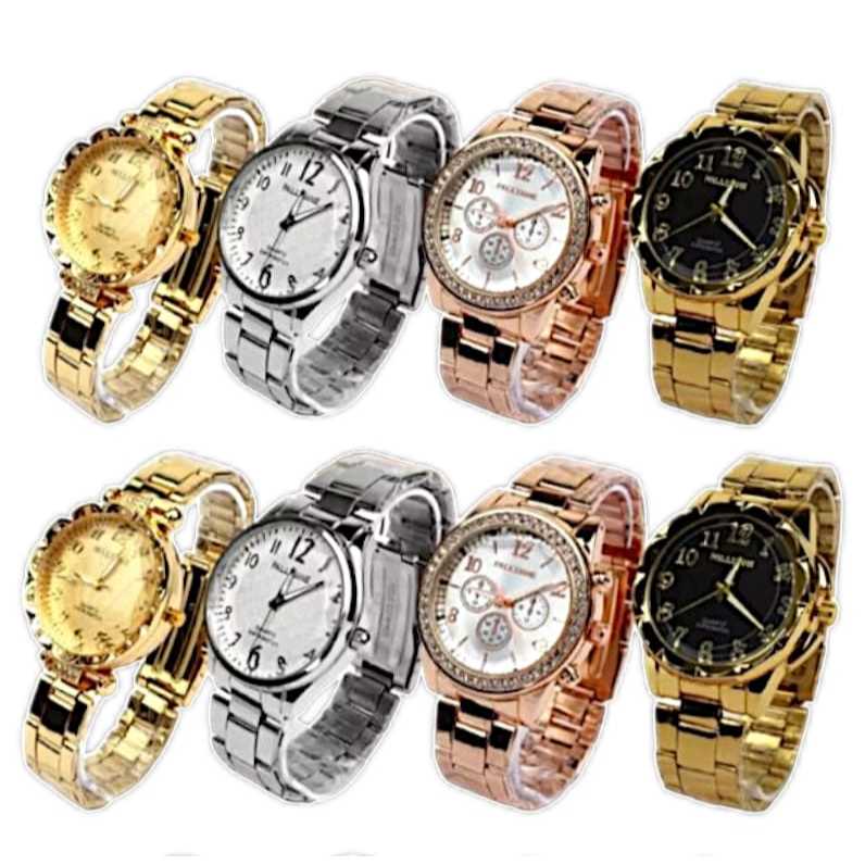 KIT de 1,2,3,4 até 5 PEÇAS de Relógios Feminino dourado prata e rose  original relogios Feminino Revenda Lojista em Oferta na Shopee