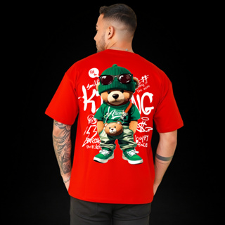 Camiseta Streetwear Estampa Urso Bear Style 100%  Algodão em Oferta na Shopee