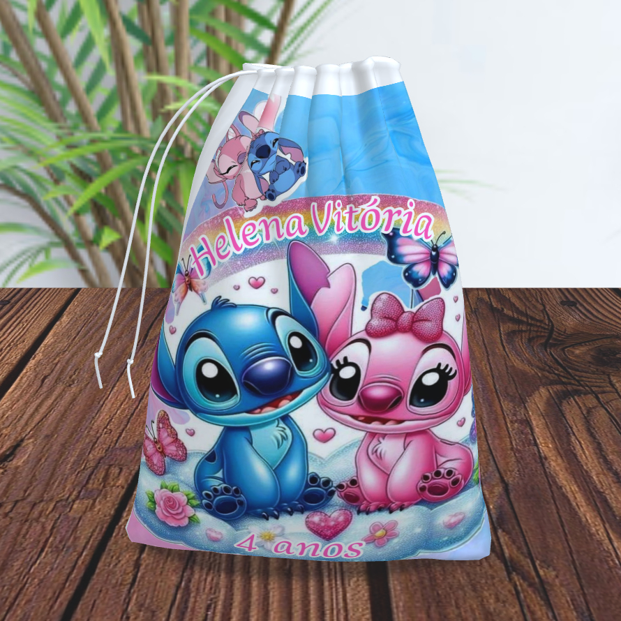 Kit Saquinho Surpresa Personalizado do stitch 10 UNIDADES em Oferta na Shopee