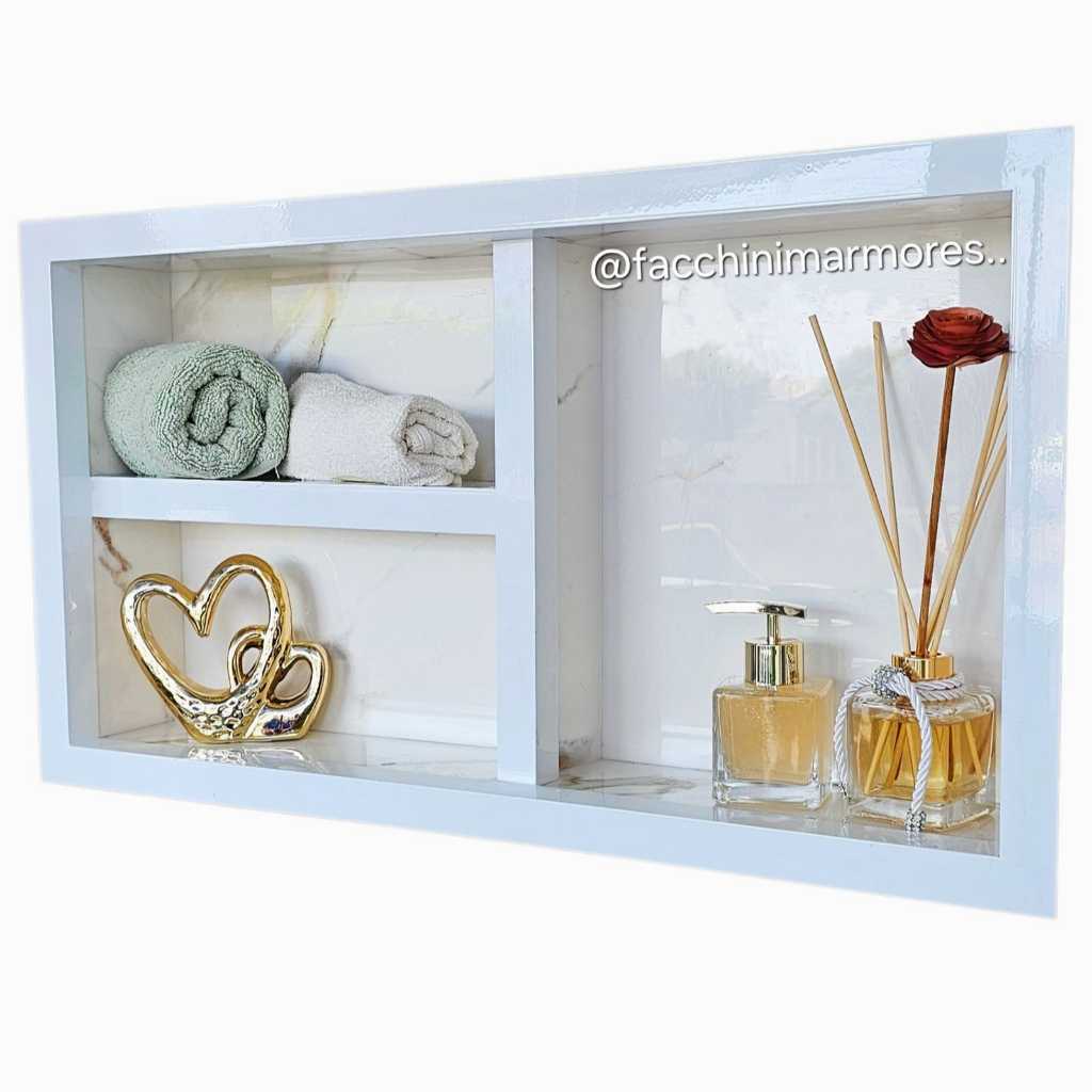 Nicho Organizador COLMEIA 60x30CM Suporte para Banheiro Prateleira Lavabo - ENVIO IMEDIATO em Oferta na Shopee