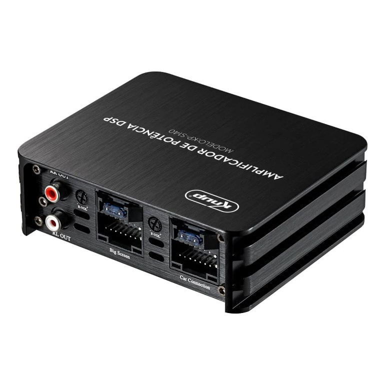 Amplificador De Potência Automotivo 4 Entradas 6 Saídas 12v Preto 12v