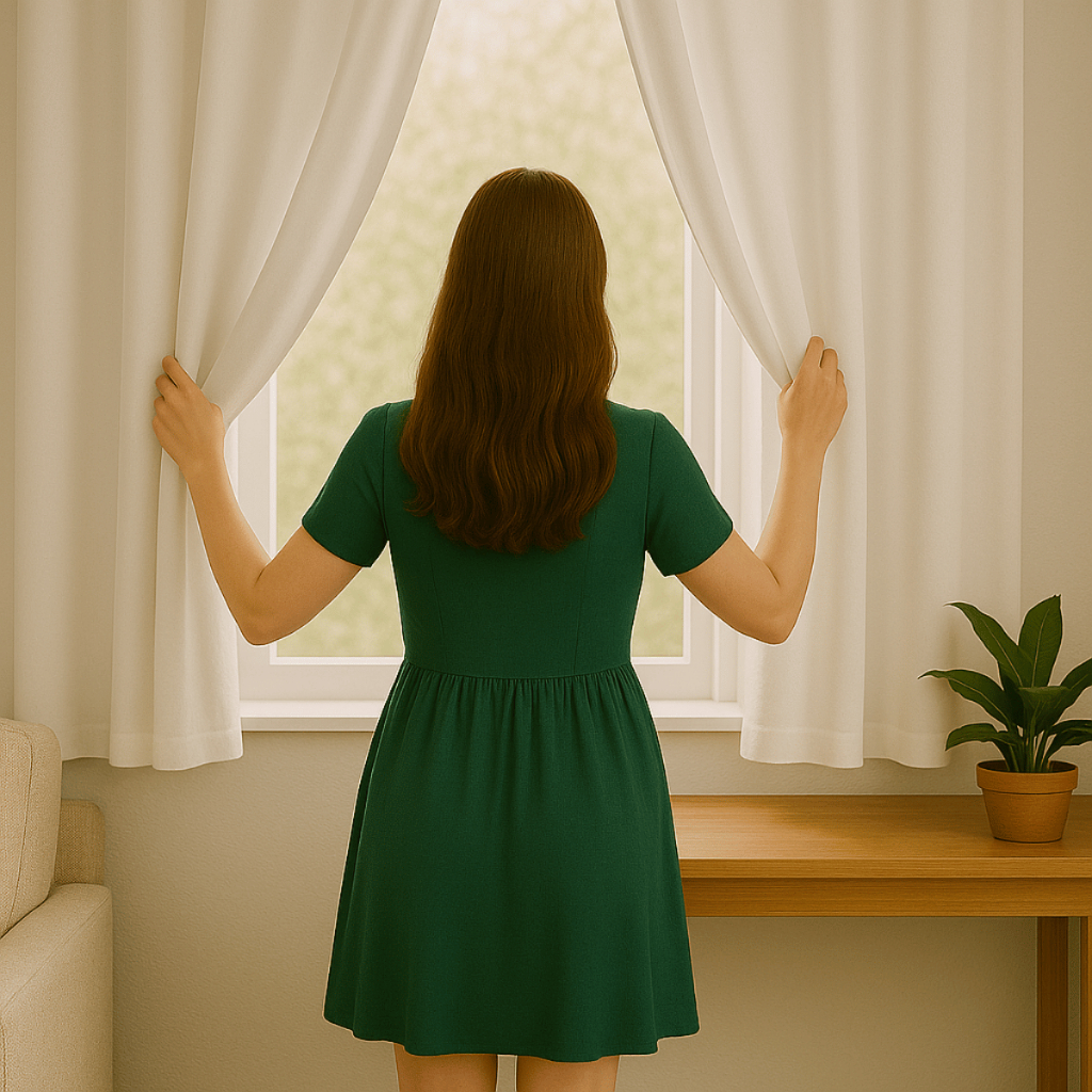 Cortina para Sala Apartamento Curta Blecaute Quarto 1,40x1,30