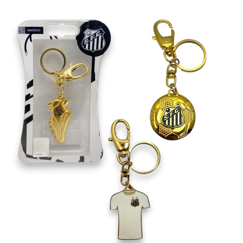 CHAVEIRO OURO DIVERSOS OFICIAL SANTOS em Oferta na Shopee