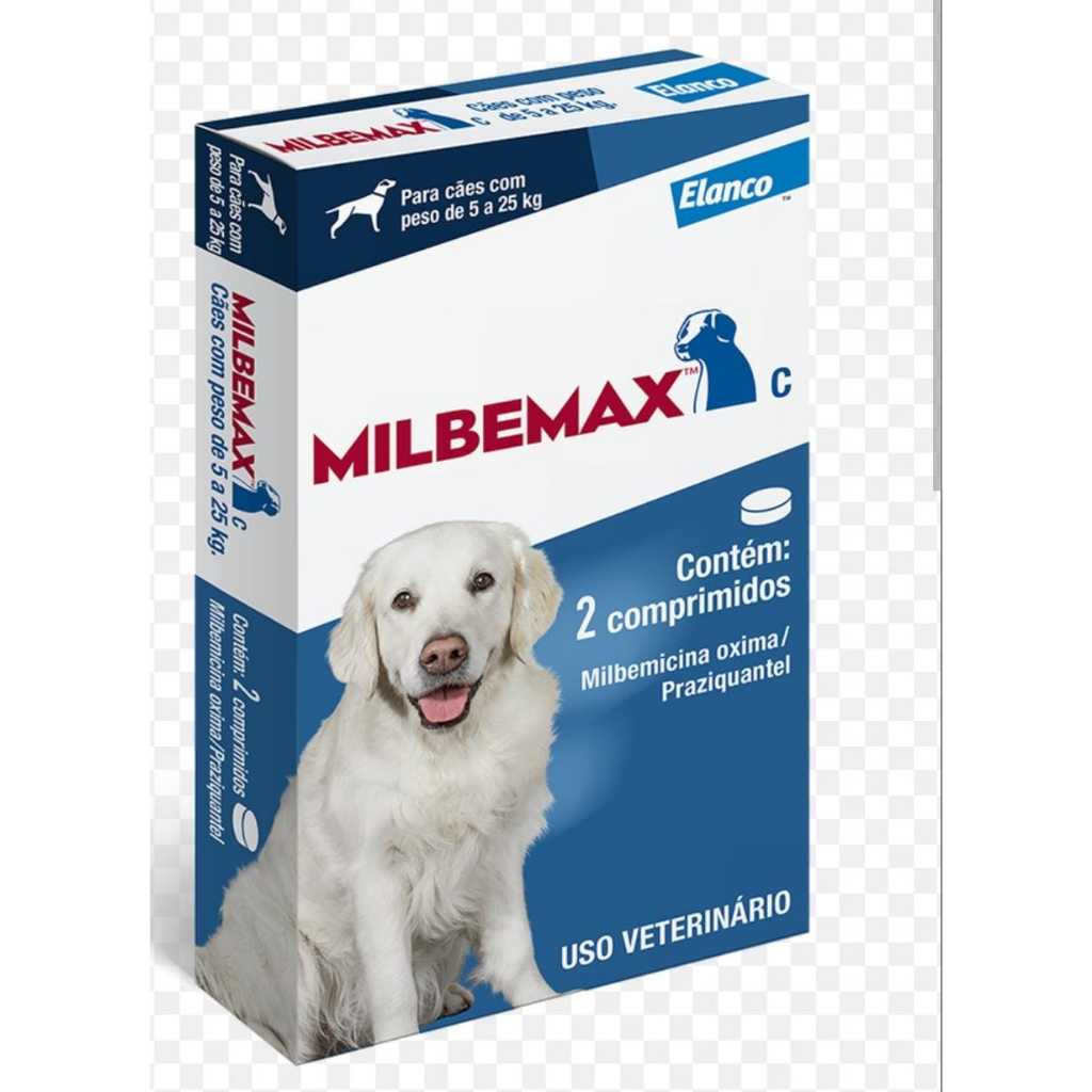 MILBEMAX 5 A 25KG CAIXA COM 2 COMPRIMIDOS