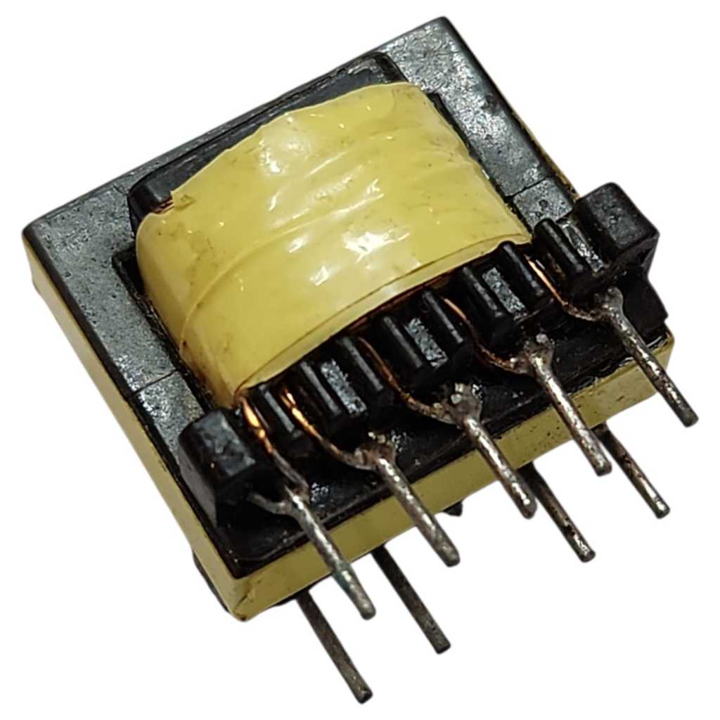 Transformador De Alta Frequência Núcleo de Ferrite Flyback Ee25 9 Pinos Amarelo