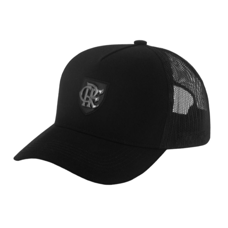 Boné Flamengo Aba Curva Truck Metal Preto SuperCap em Oferta na Shopee