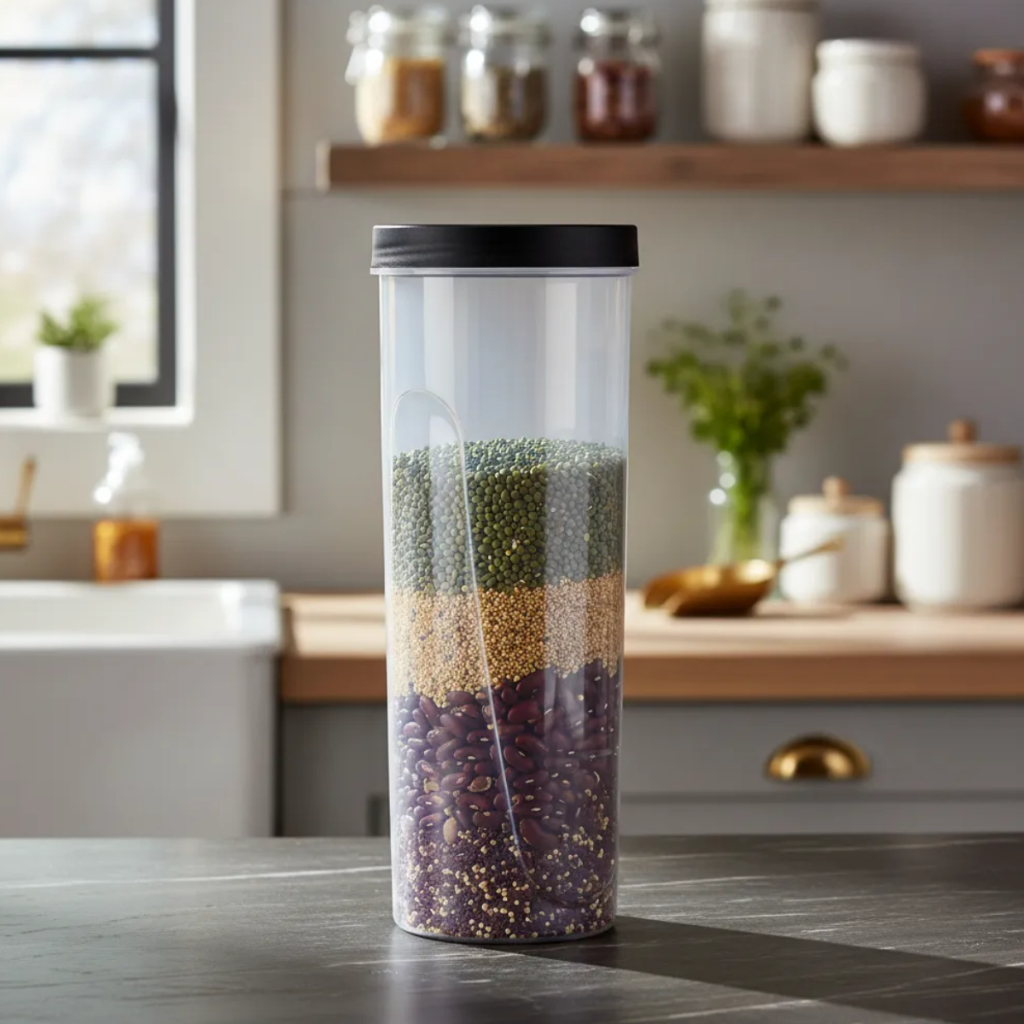 Pote Plástico Multiuso 1,5l P/ Mantimentos Guarda Macarrão Bolacha MB em Oferta na Shopee