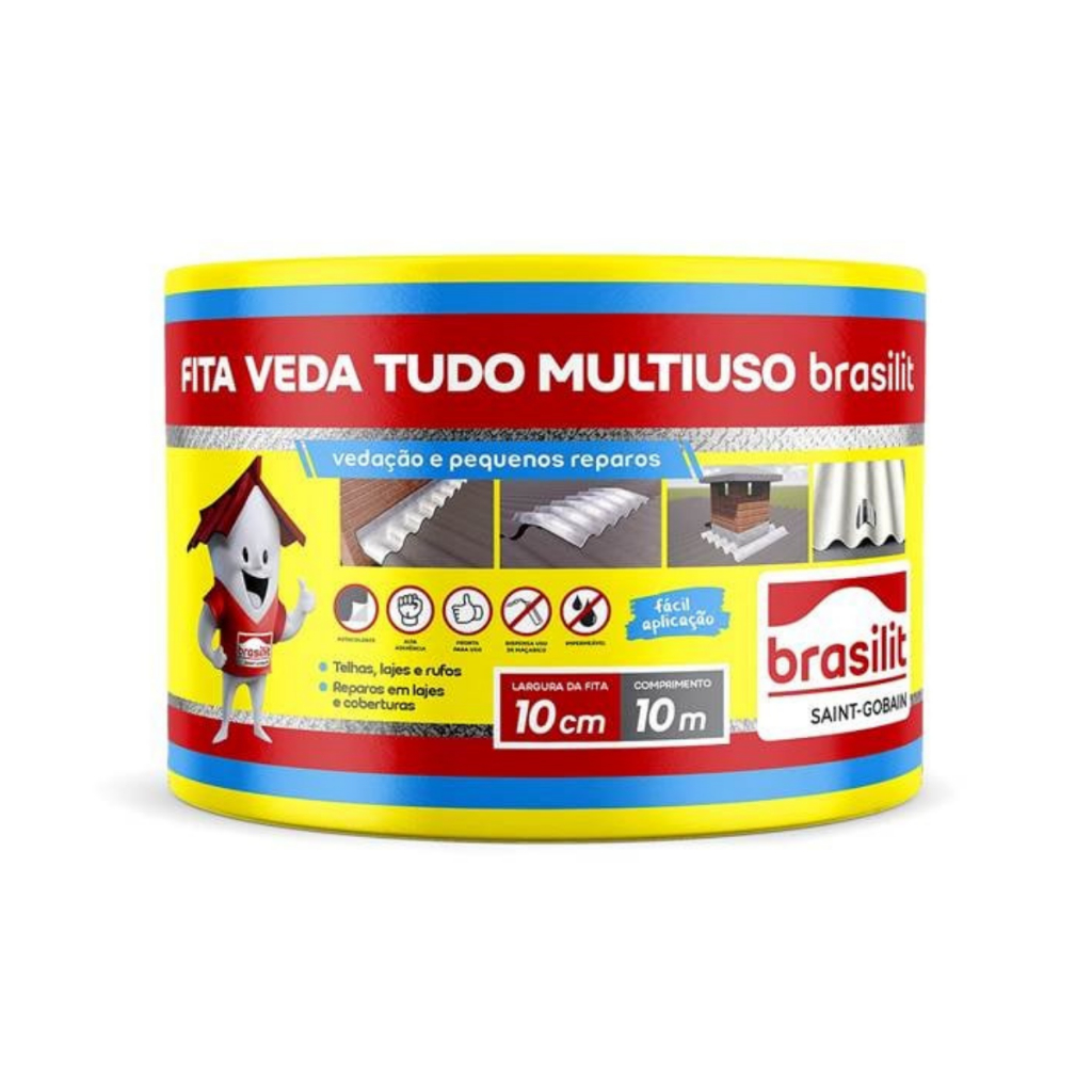 Fita Aluminio Multiuso Veda Tudo Brasilit