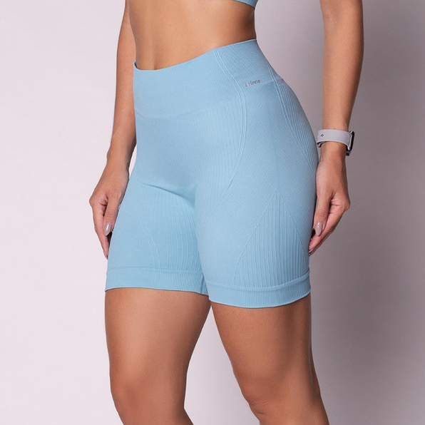 Short Fitness Selene Feminino Sem Costura Cintura Alta Original em Oferta na Shopee