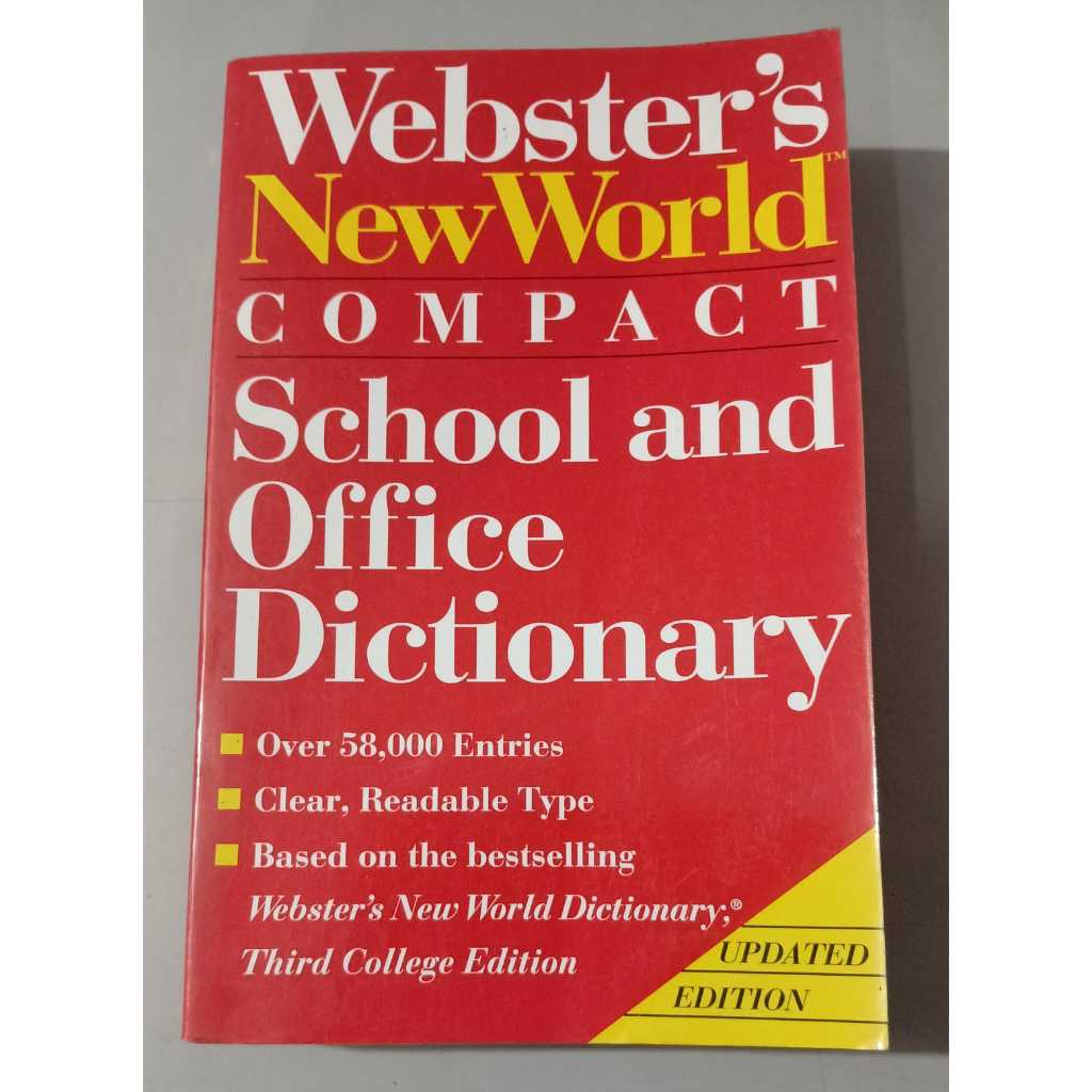 Livro - Webster's New World Compact: School and Office DIctionary