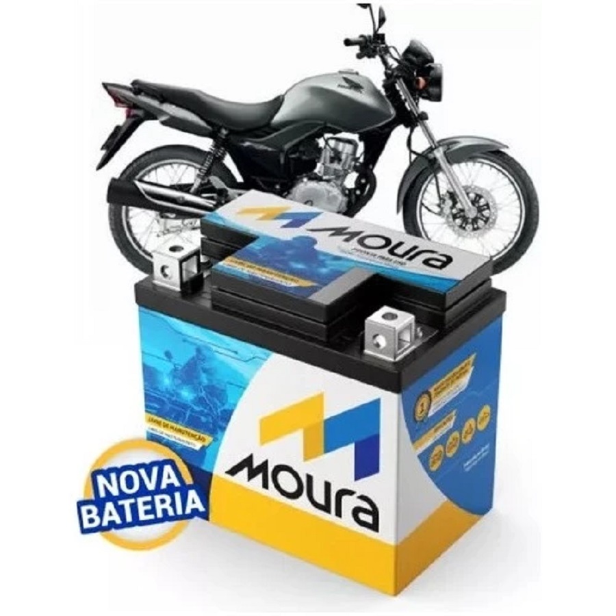 Bateria Cg Bros Biz 125 Bis 5ah Ybr 125 Factor 150 Xre 300 Xre 190 Crosser Fazer 150 Moura