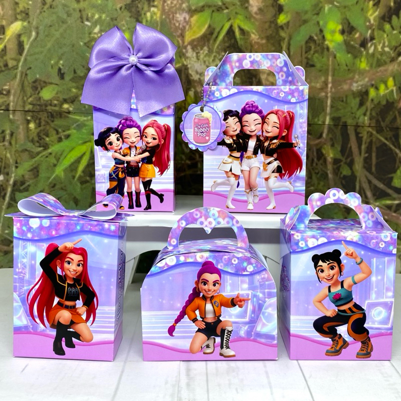 Caixinhas personalizados  lembrancinhas  aniversário  Kit  festa Guerreiras do K POP