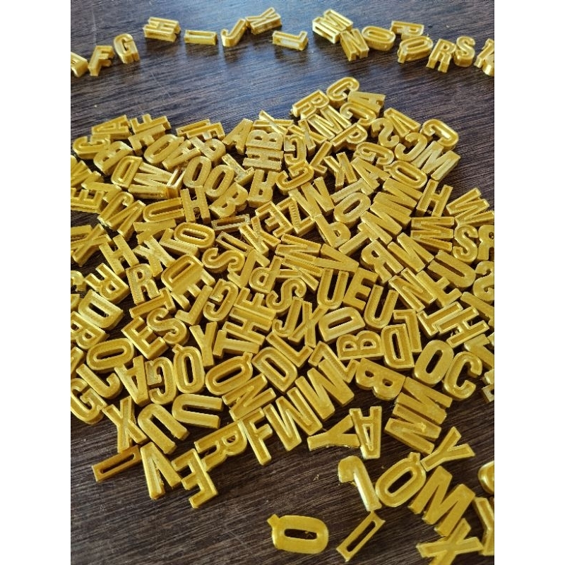 Letras Plásticas para personalizar calcinhas shockers 300 pçs variadas a escolha Monte seu kit