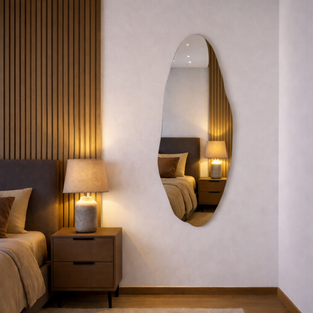 Espelho Orgânico Polido 110cmx50cm 95cmx40cm 80cmx35cm Retangular Oval Flame Para Sala Quarto Banheiro Salão Pinterest