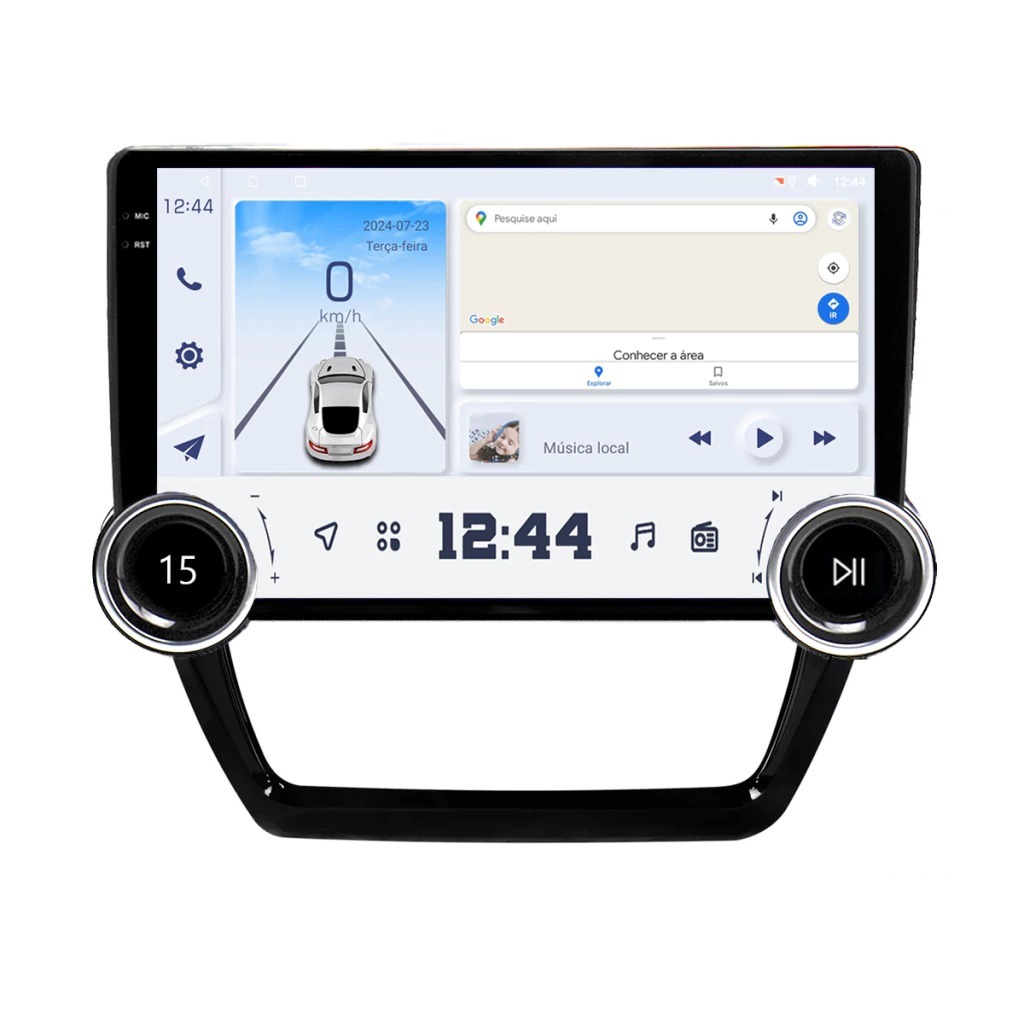 Central Multimidia Jetta 11/17 10.33P Carplay Android Auto Camera de ré